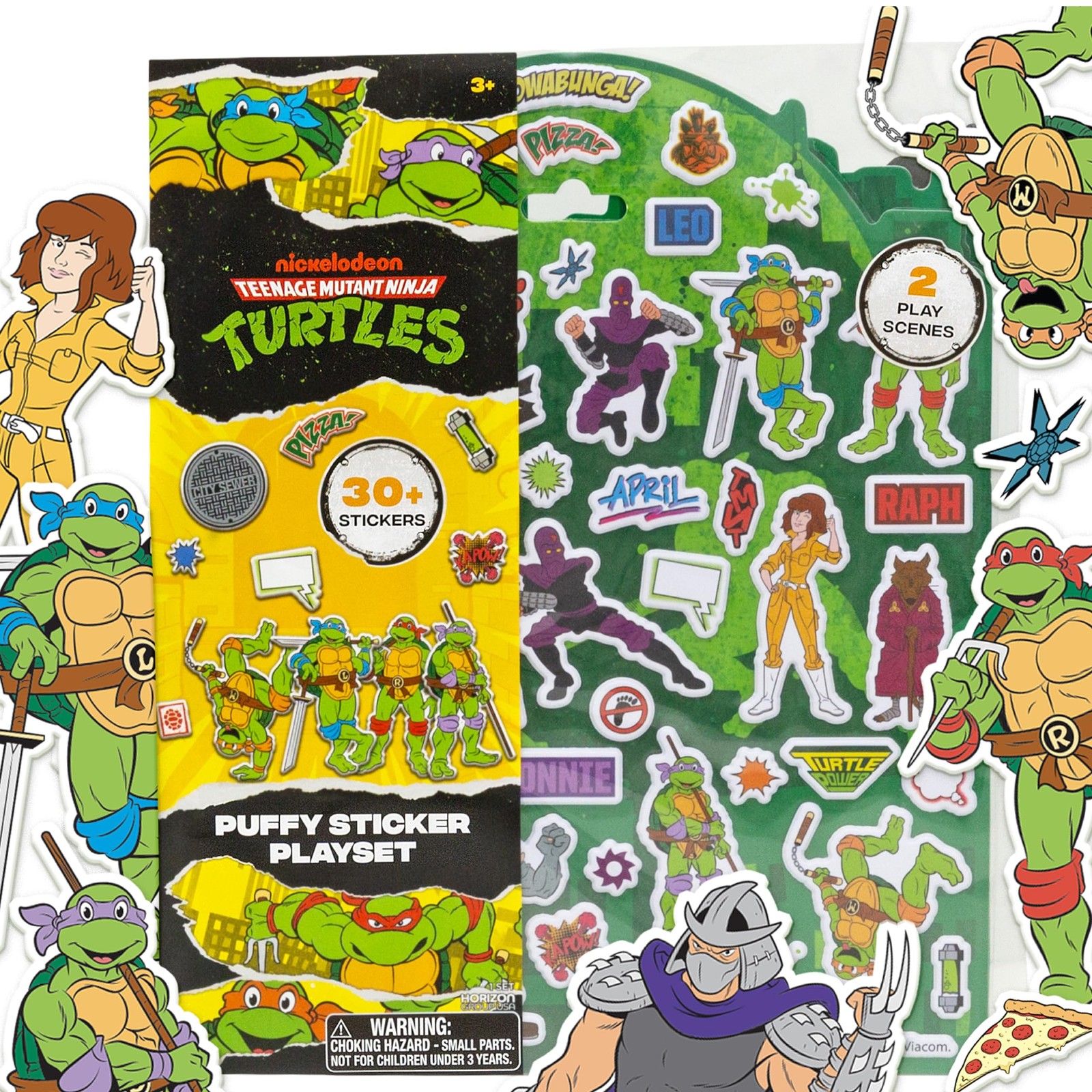 Horizon Group USA Puffy Adesivo Playset Teenage Mutant Ninja Turtles