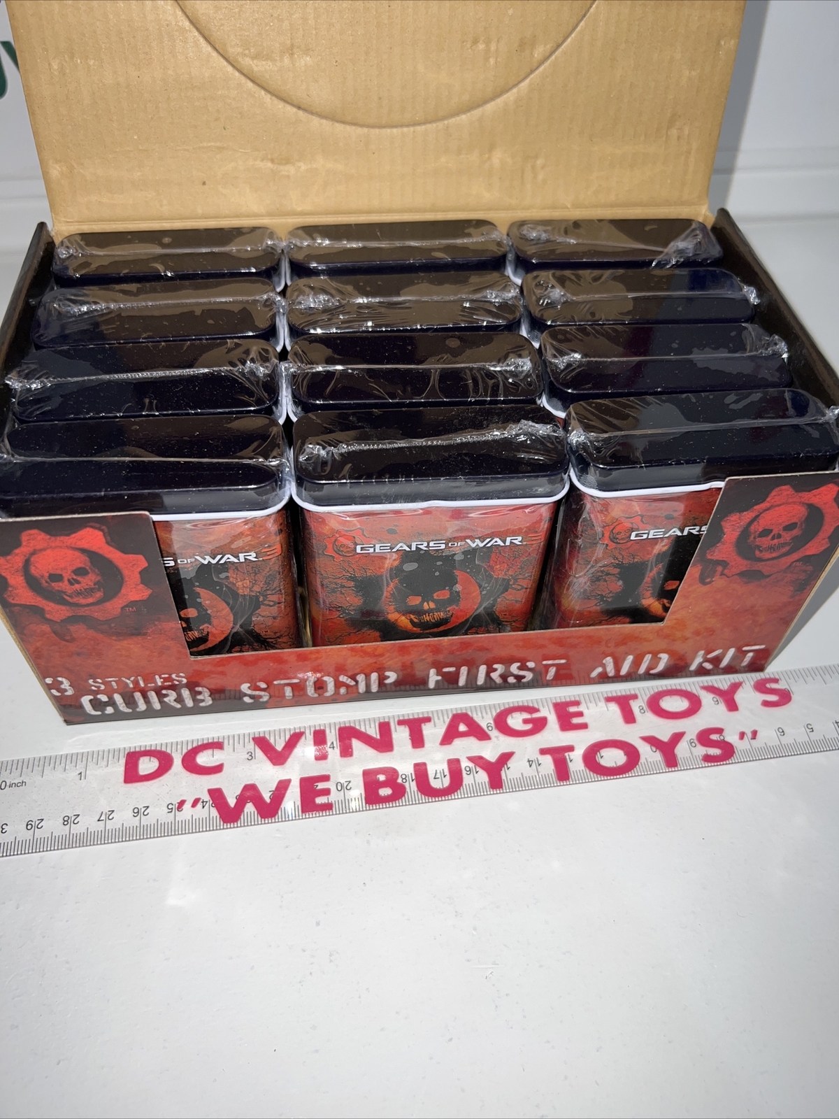 Gears of War 3 NECA 3 Stili Curb Stomp Kit di Pronto Soccorso Espositore Negozio Completo 🔥