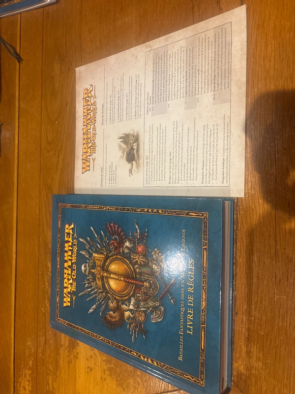 Livre de règles warhammer the old world