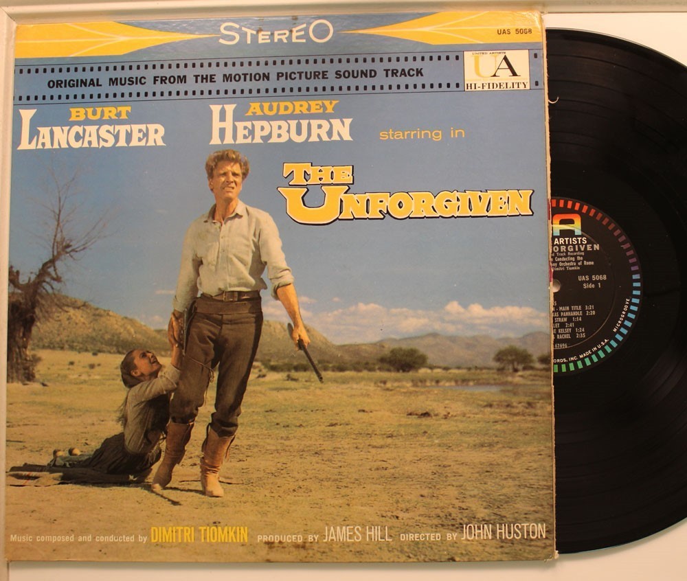 Dimitri Tiomkin LP John Huston's The Unforgiven Soundtrack Vinile 12" 33 RPM
