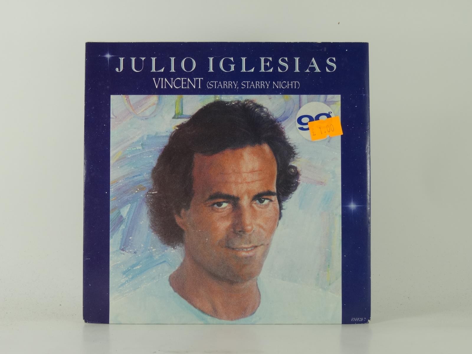 JULIO IGLESIAS VINCENT (STARRY STARRY NIGHT) (26) 2 Track 7" Single plus Picture