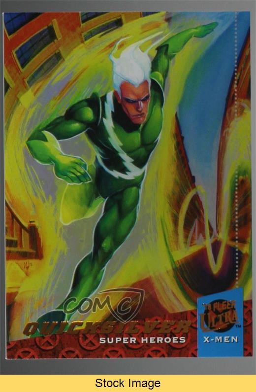 2018 Fleer Ultra Marvel X-Men Heroes Rainbow Foil Quicksilver #3 READ 0wz4