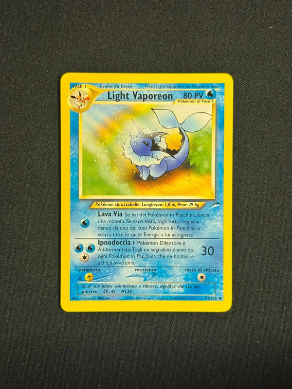 Light Vaporeon Exc+ Ita
