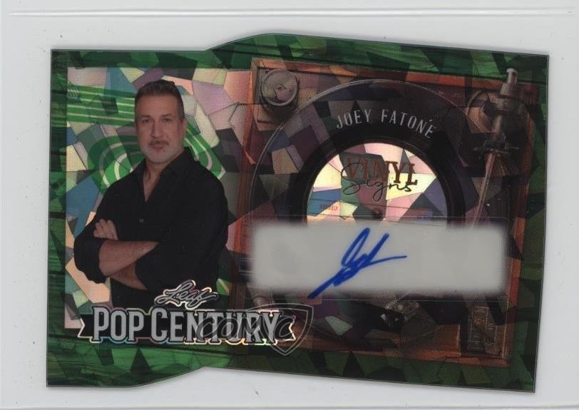 2026 Foglia Metallo Pop Century Vinile Insegne Cristalli Verdi 3/3 Joey Fatone Auto d5n