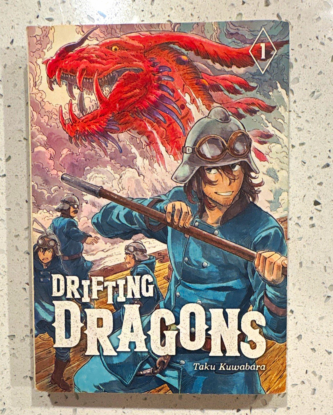 Drifting Dragons Vol 1 Manga Trade PB Taku Kuwabara Kodansha inglese bianco e nero