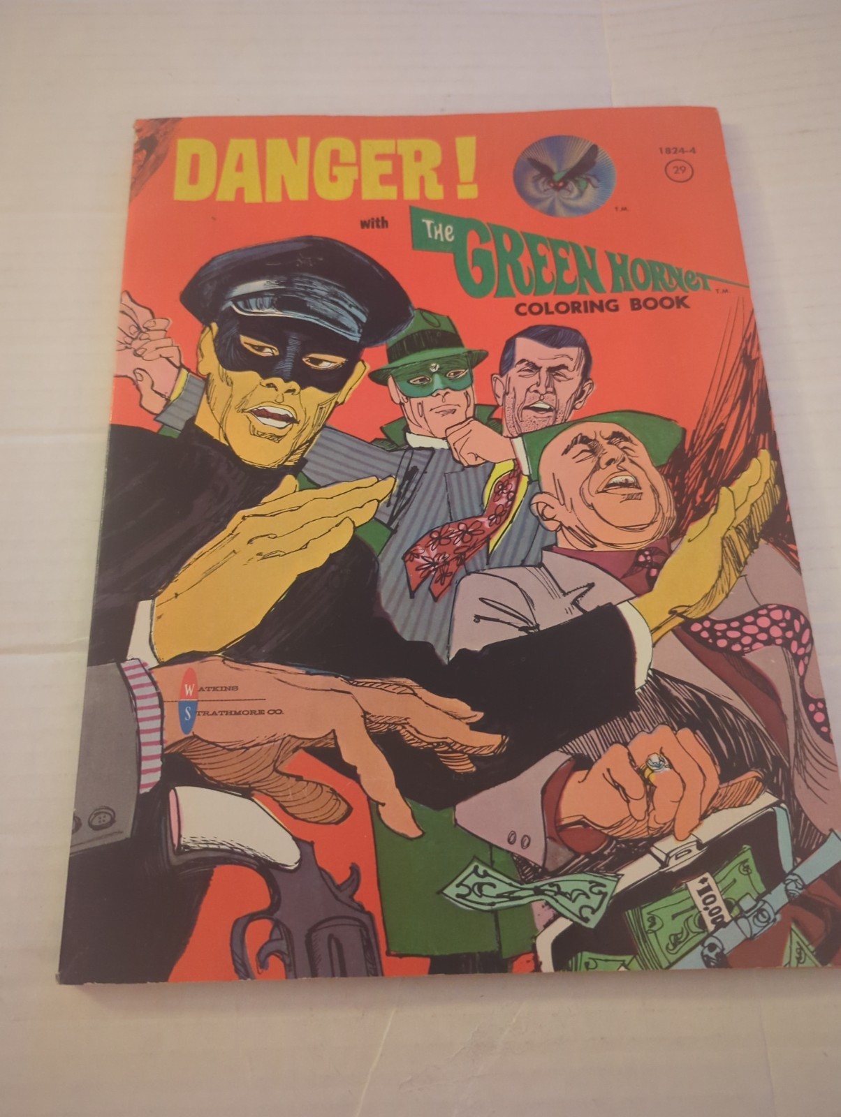 Libro da colorare Pericolo con calabrone verde #1824-4 1966-Van Williams-Bruce Lee-FN-VF