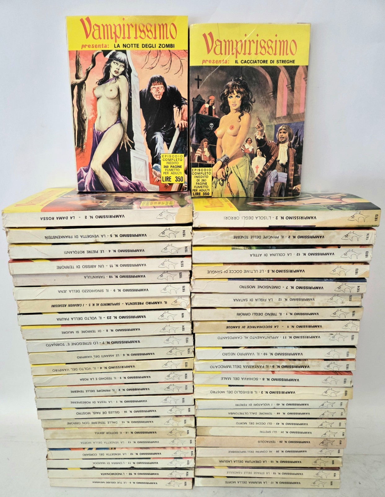 lotto fumetti VAMPIRISSIMO 1974 1975 