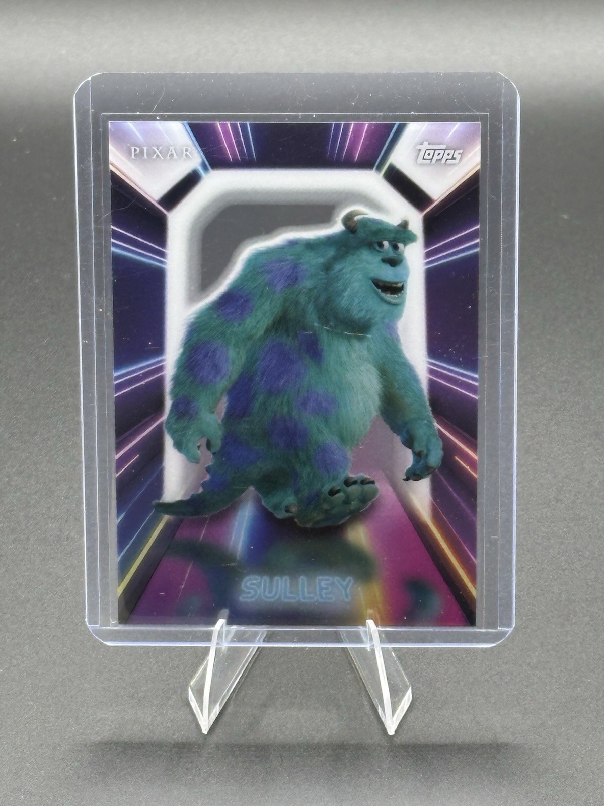 2026 Topps Disney Pixar Card Disney Neon Illuminated Neon Lights Sulley NPL-23