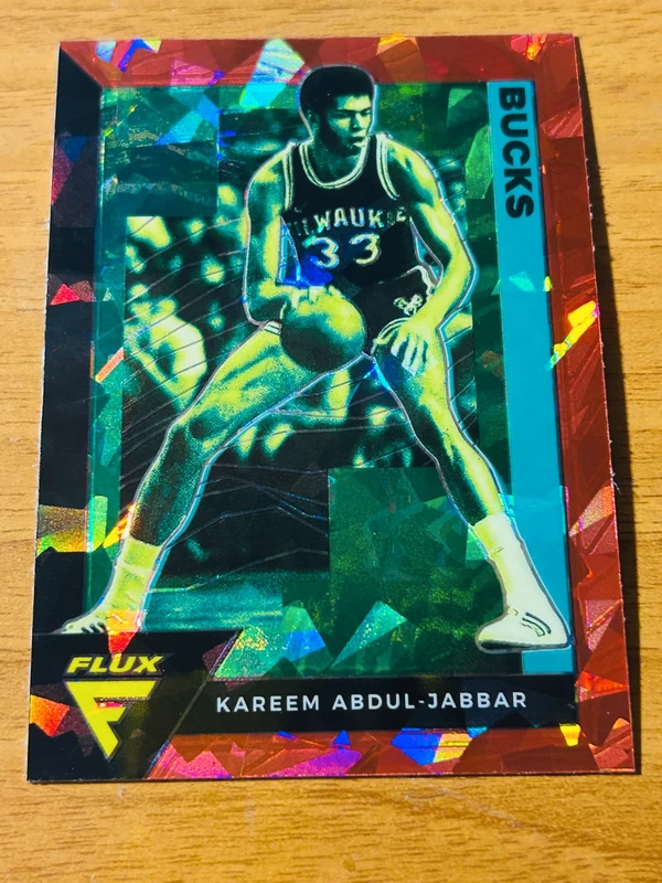 2020-21 Panini Flux Prizm Red Cracked Ice NBA #194 - Kareem Abdul-Jabbar - Milwaukee Bucks