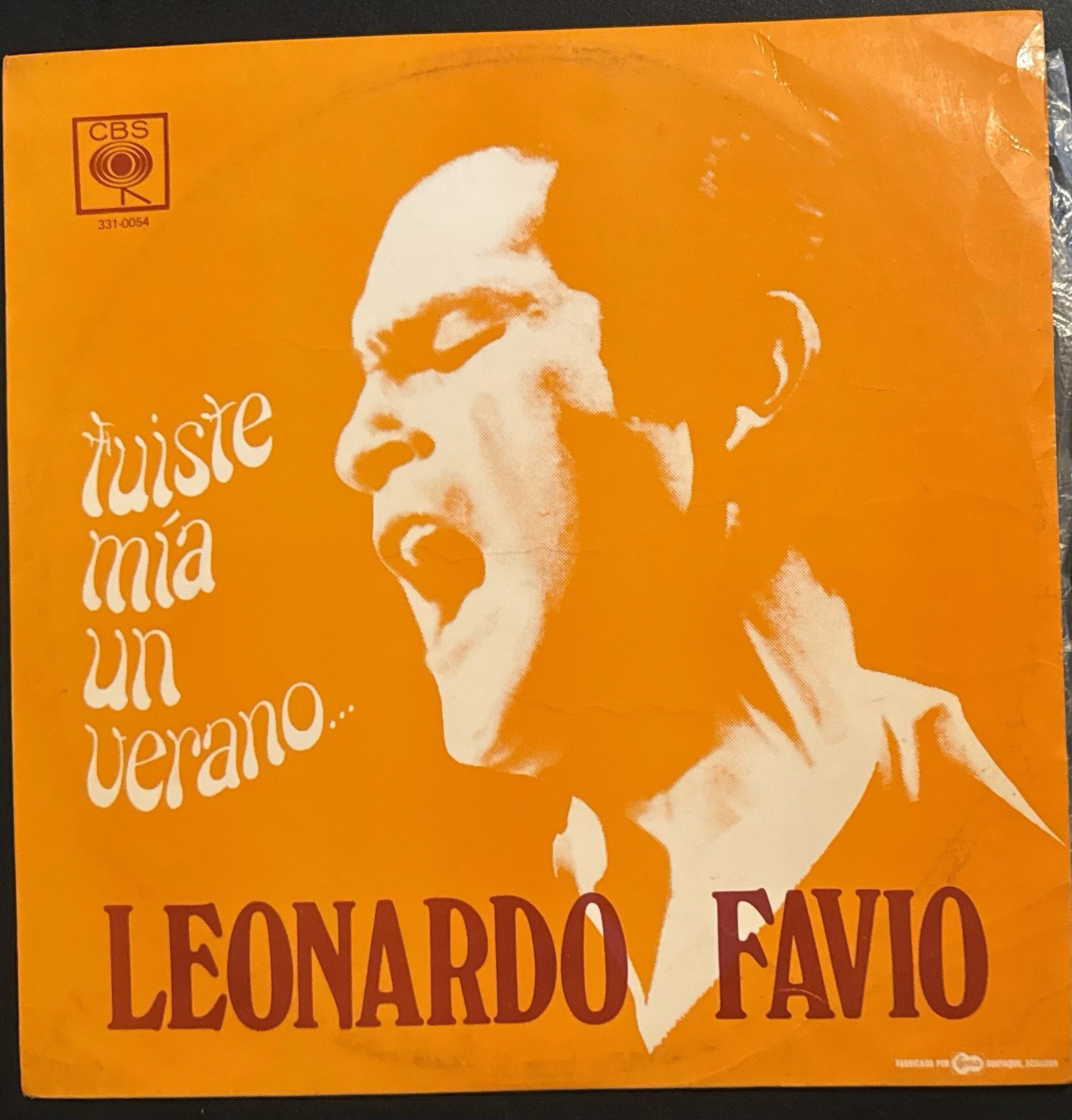 Leonardo Favio - Fuiste Mia Un Verano Vinyl Record Latin Pop