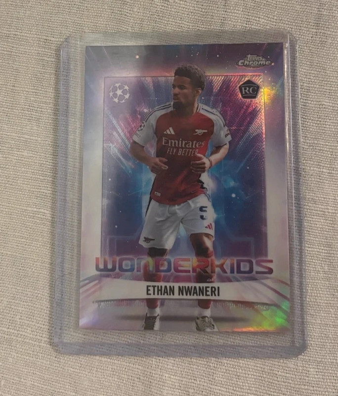 Ethan Nwaneri Wonderkids RC Topps Chrome UCC 202425 #WK-8 Arsenal