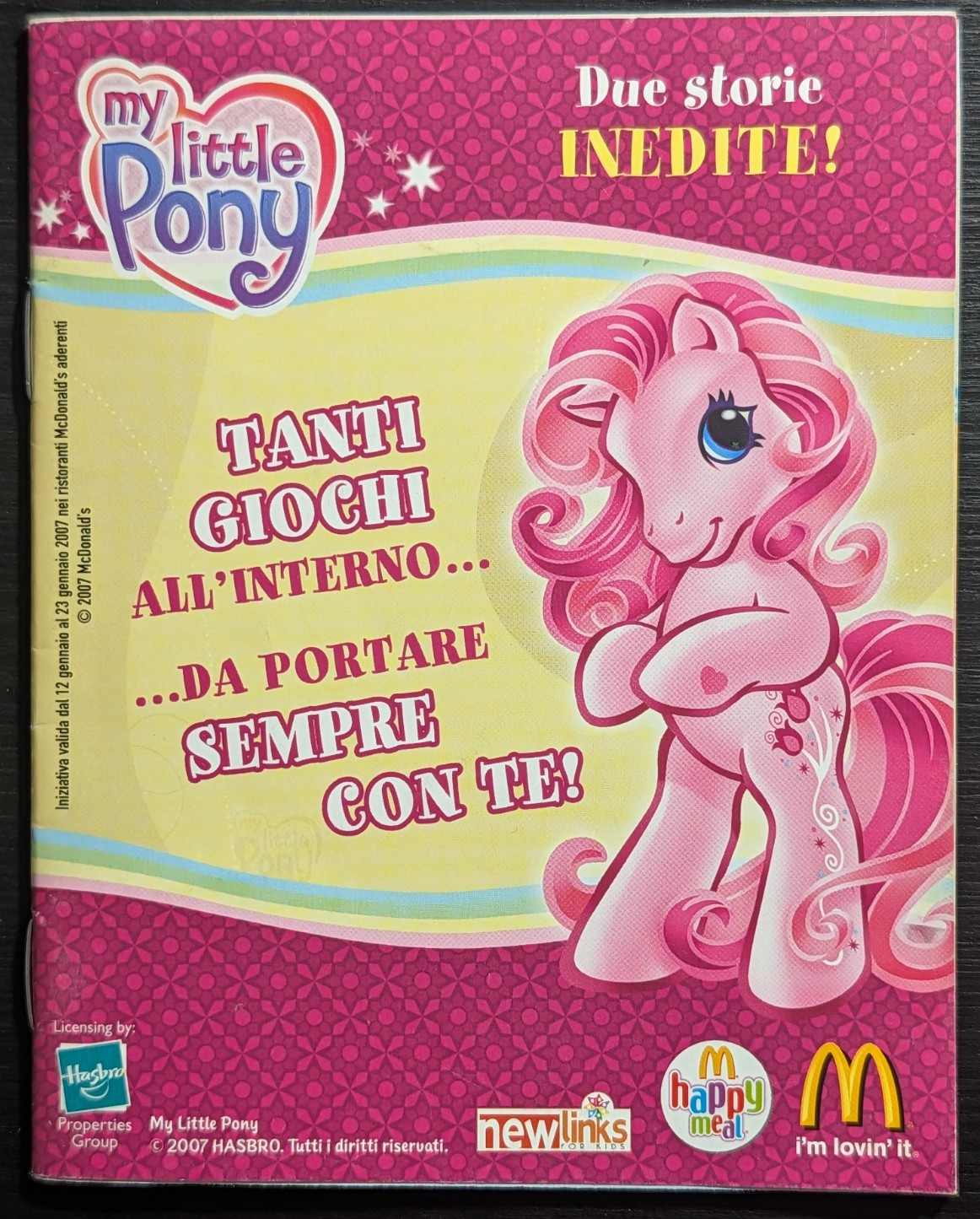 Storie Inedite My Little Pony 2007 Action Man Flow Hasbro Italy Comic McDonald's