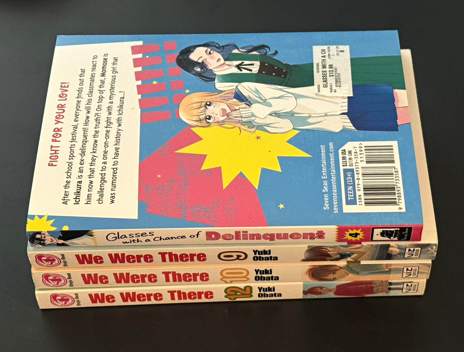 Lotto Manga Eravamo Ci Vol 9 10 12 + Occhiali Vol 4 Inserzione Personalizzata