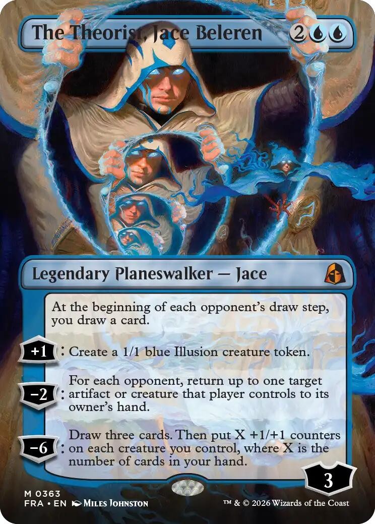 The Theorist, Jace Beleren (Borderless) (0363) #363 (NM) (FRA) MTG