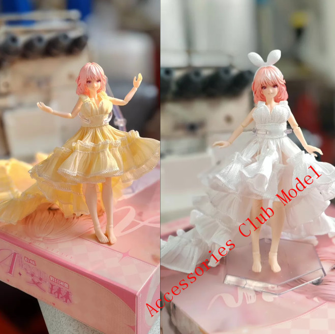 Custom 1/12 Long Dress for 6" Snail Shell Aileen Action Figure Body