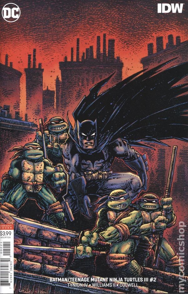 Batman Teenage Mutant Ninja Turtles III #2B VF- 7.5 2019 Immagine Stock