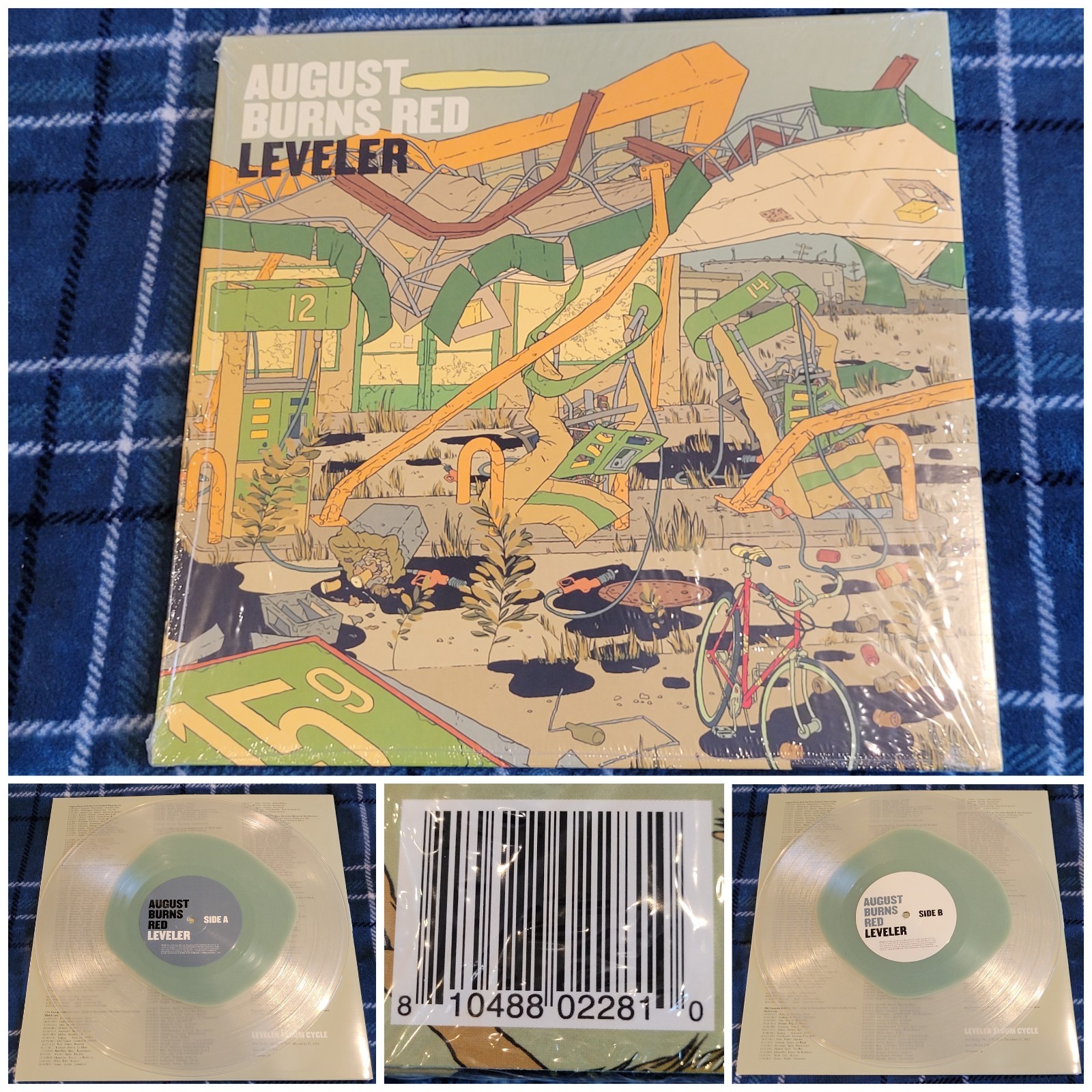 August Burns Red - Leveler - (2017) reissue /1000 Green in Clear vinyl - new art
