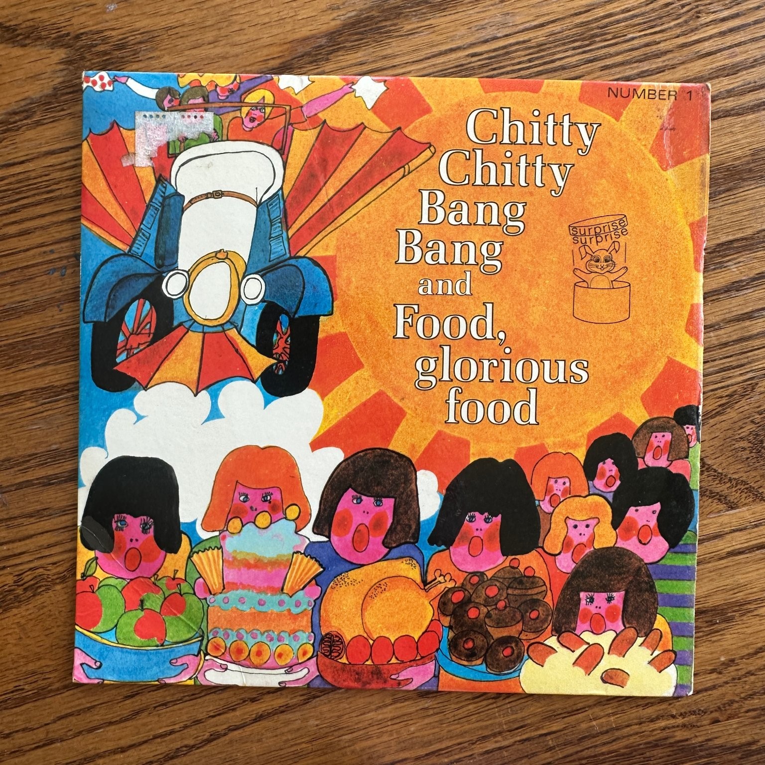 Chitty Chitty Bang Bang / Food Glorious Food 7" Record 1960s MFP Children's 45
