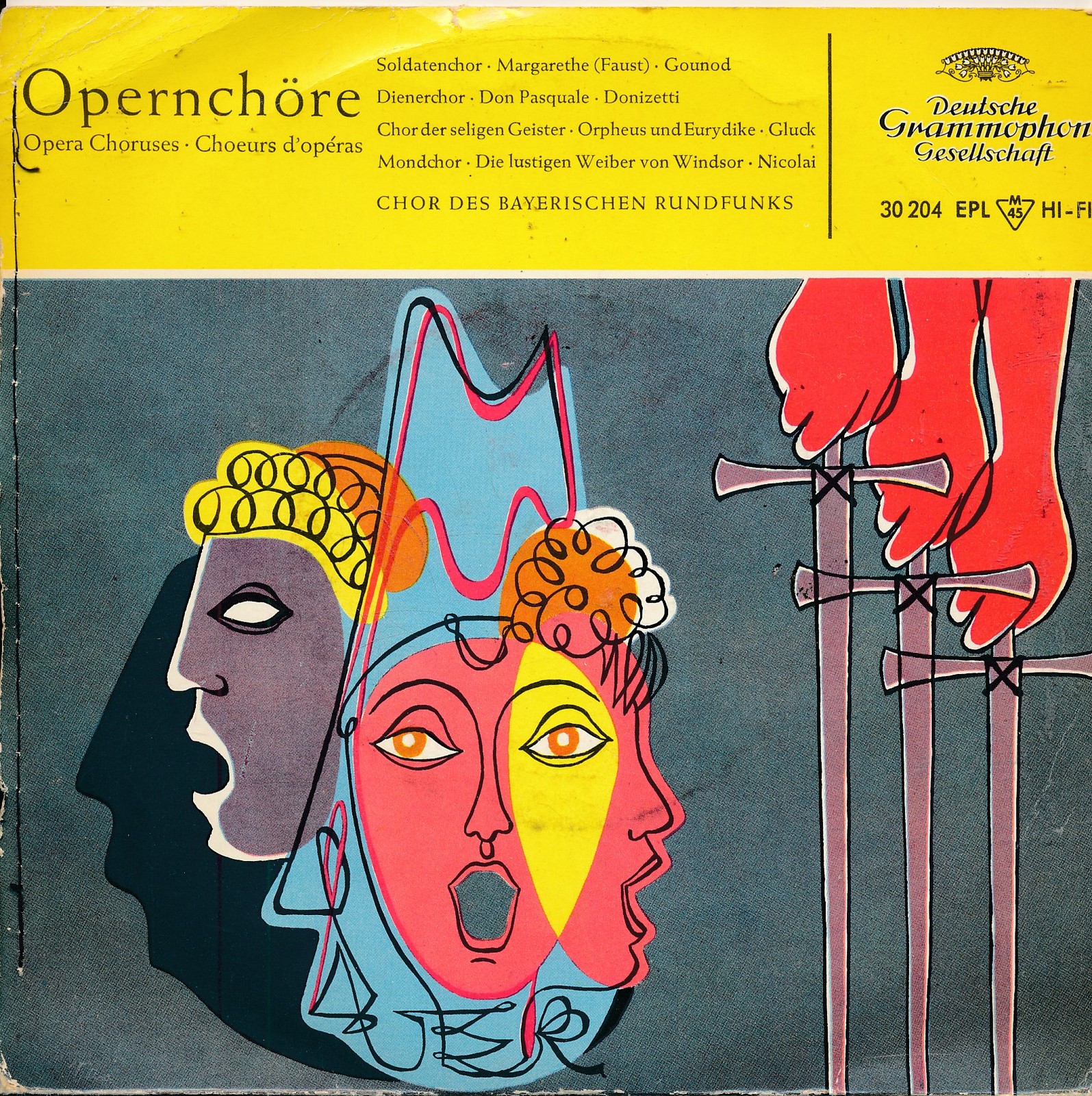 Opernchöre - Chor des Bayr. Rundfunks - DGG 30204 EPL - Single 7" Vinyl 242/09