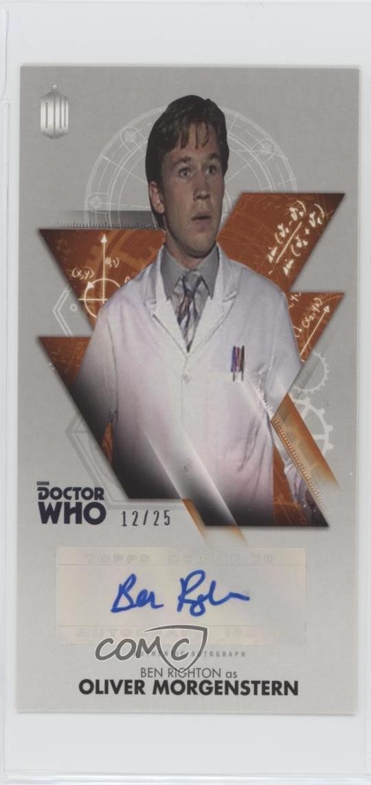 2016 Doctor Who: The Tenth Adventures Widevision 12/25 Ben Righton as Auto 1j8