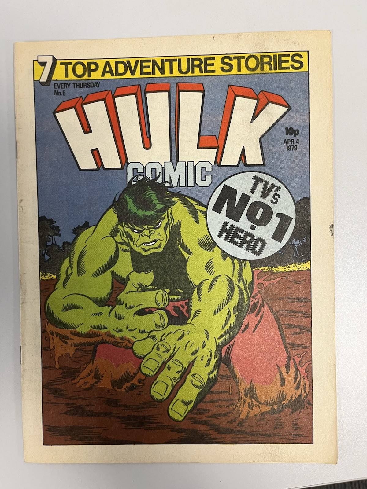Marvel UK Hulk Comic No# 5 April 4th 1979 VF