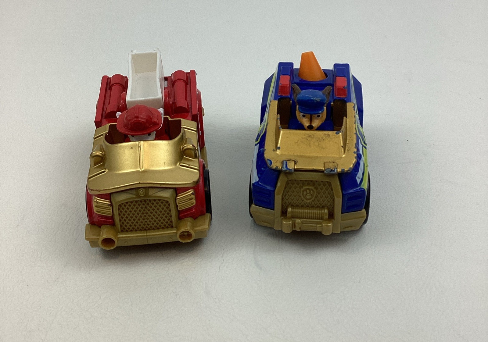 Paw Patrol True Metal Die-Cast Vehicles Special Gold Edition Marshall & Chase