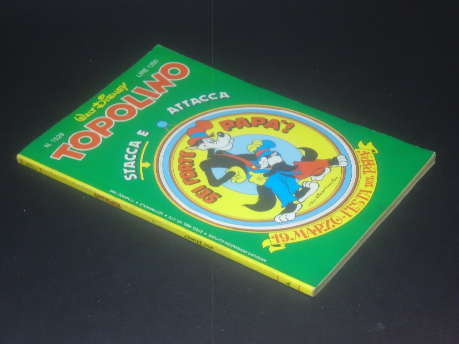 Topolino n. 1529 da edicola o quasi, con raro inserto locale Secret Wars
