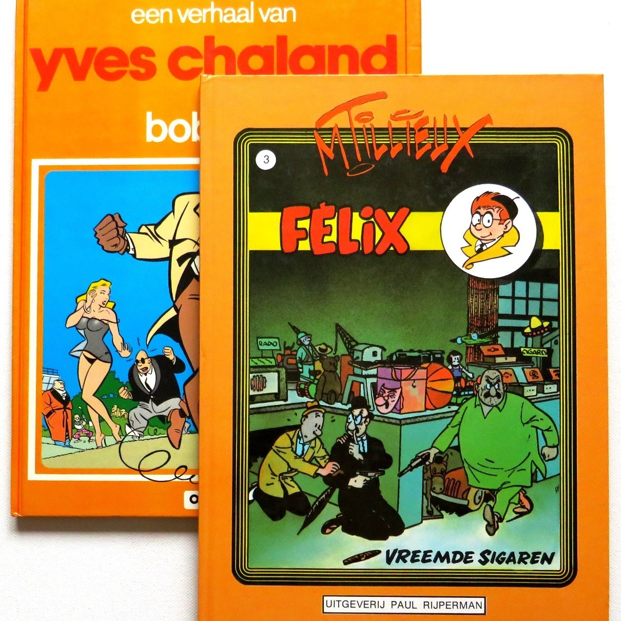 FELIX - BOB FISH = 2 HC Comics TILLIEUX CHALAND Rijperman Oberon 1982-83 PERFETTO