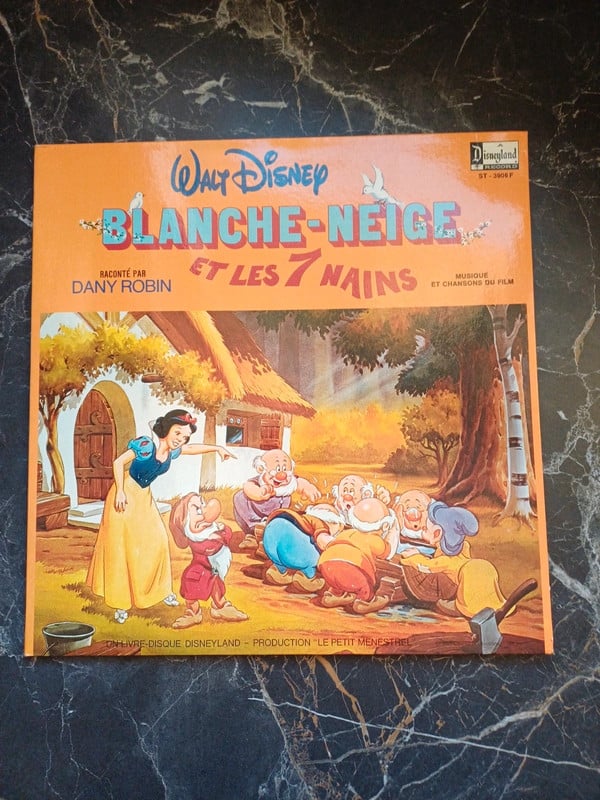 Vinyle blanche neige et les 7 nains vintage