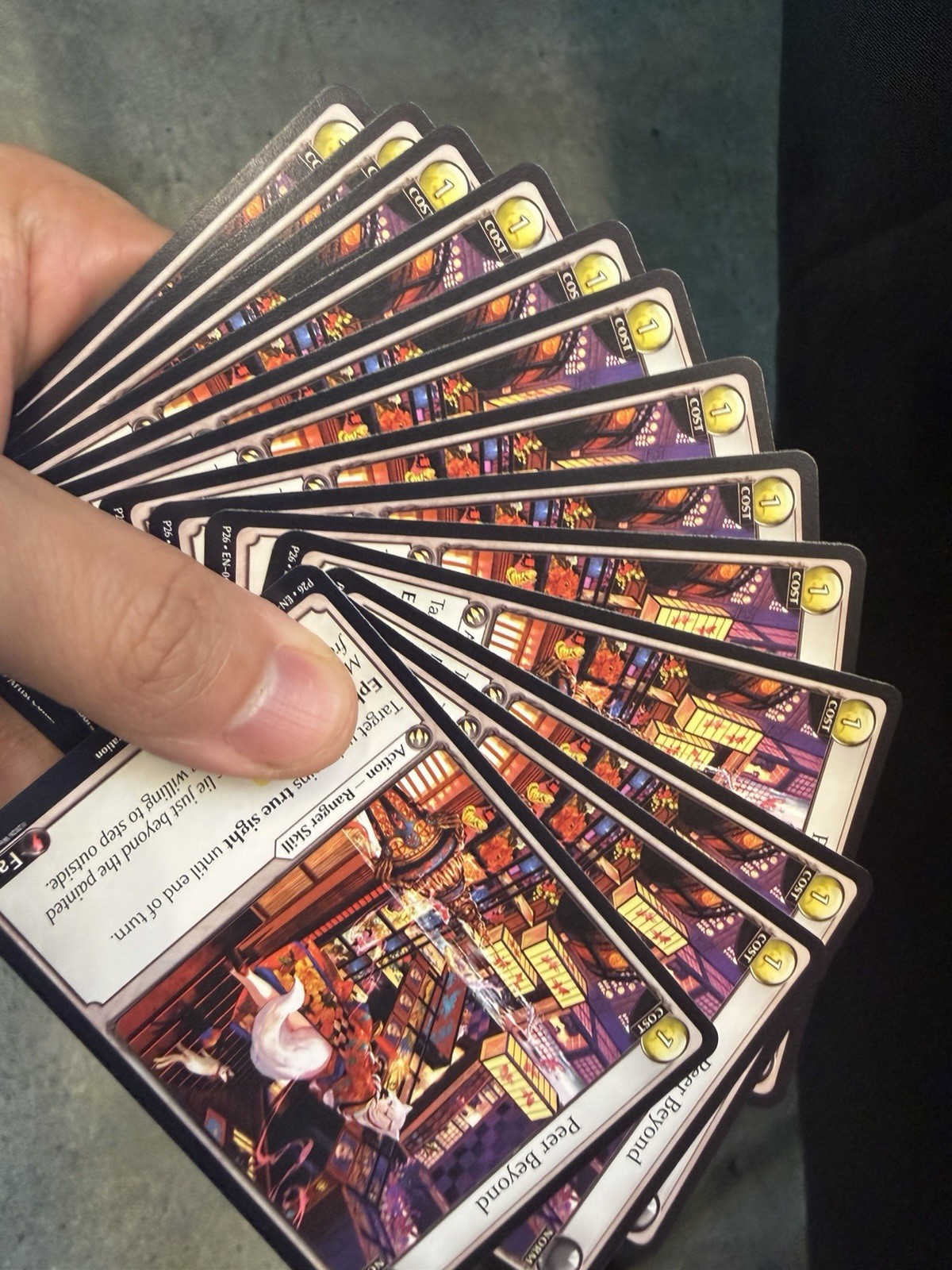 Carta esclusiva Anime Expo 2026 Grand Archive Peer Beyond versione promo foil NUOVA