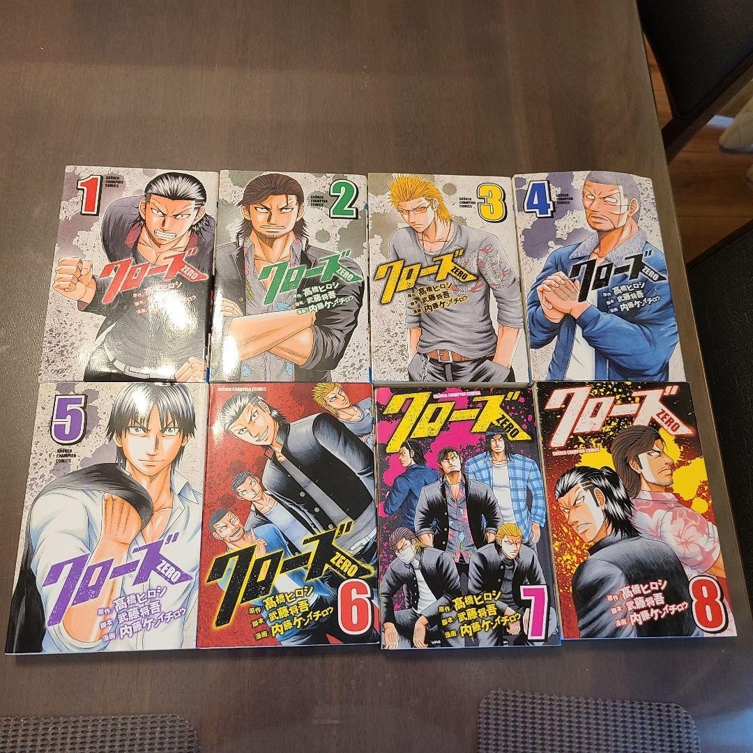 Close Zero Manga Set Volume Completo Volumi 1-8 Prodotti Giapponesi