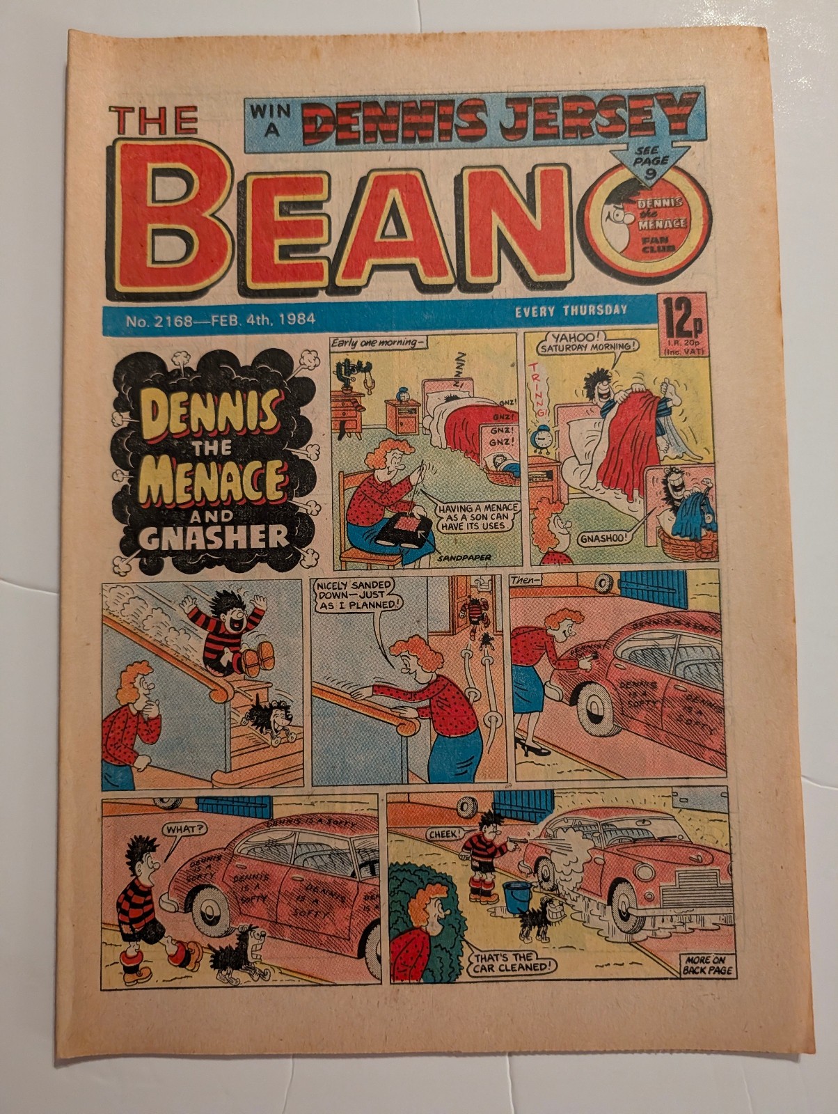 Beano Comic No 2168, February 4th 1984.