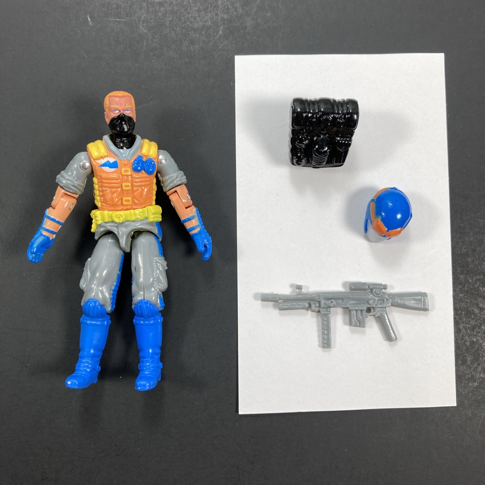 G.I. Joe Cobra Red Laser Black Major Factory Custom Figure  INFANTRY COBRA VIPER