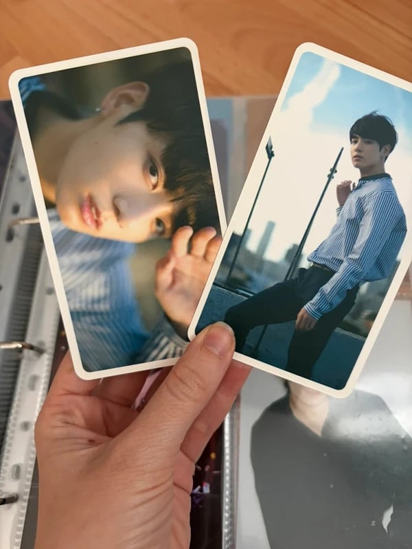 2 postcard / photocard jungkook jk bts dicon