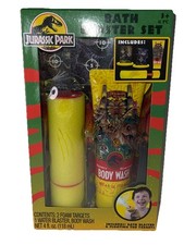 Jurassic Park Set Bagno da Collezione Body Wash Giocattolo Acqua Blaster Bersagli Galleggianti