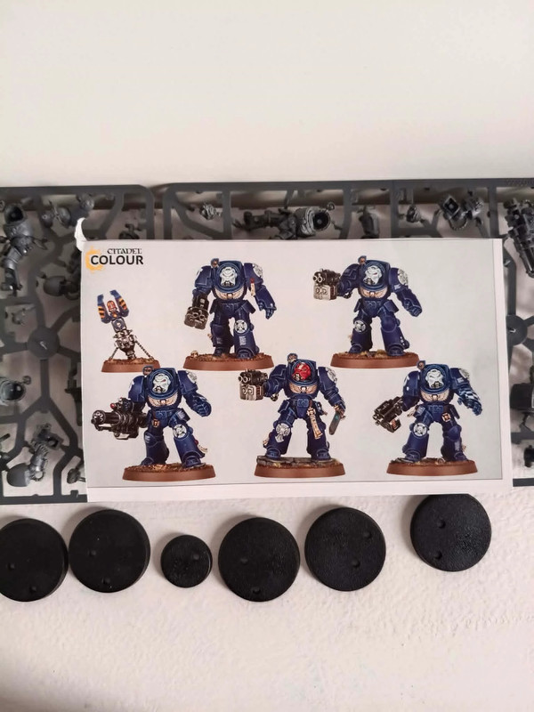 5 Terminators space marines neuf sur grappe warhammer 40000