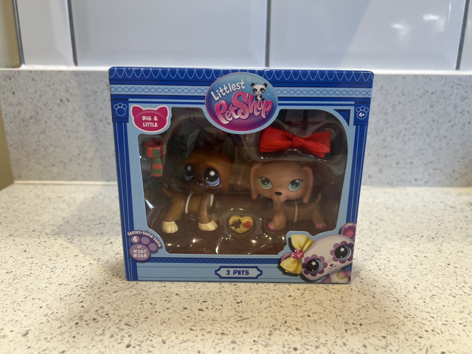 Littlest Pet Shop G7, bassotto e alano cane vacanze coppie di animali domestici #267, #268