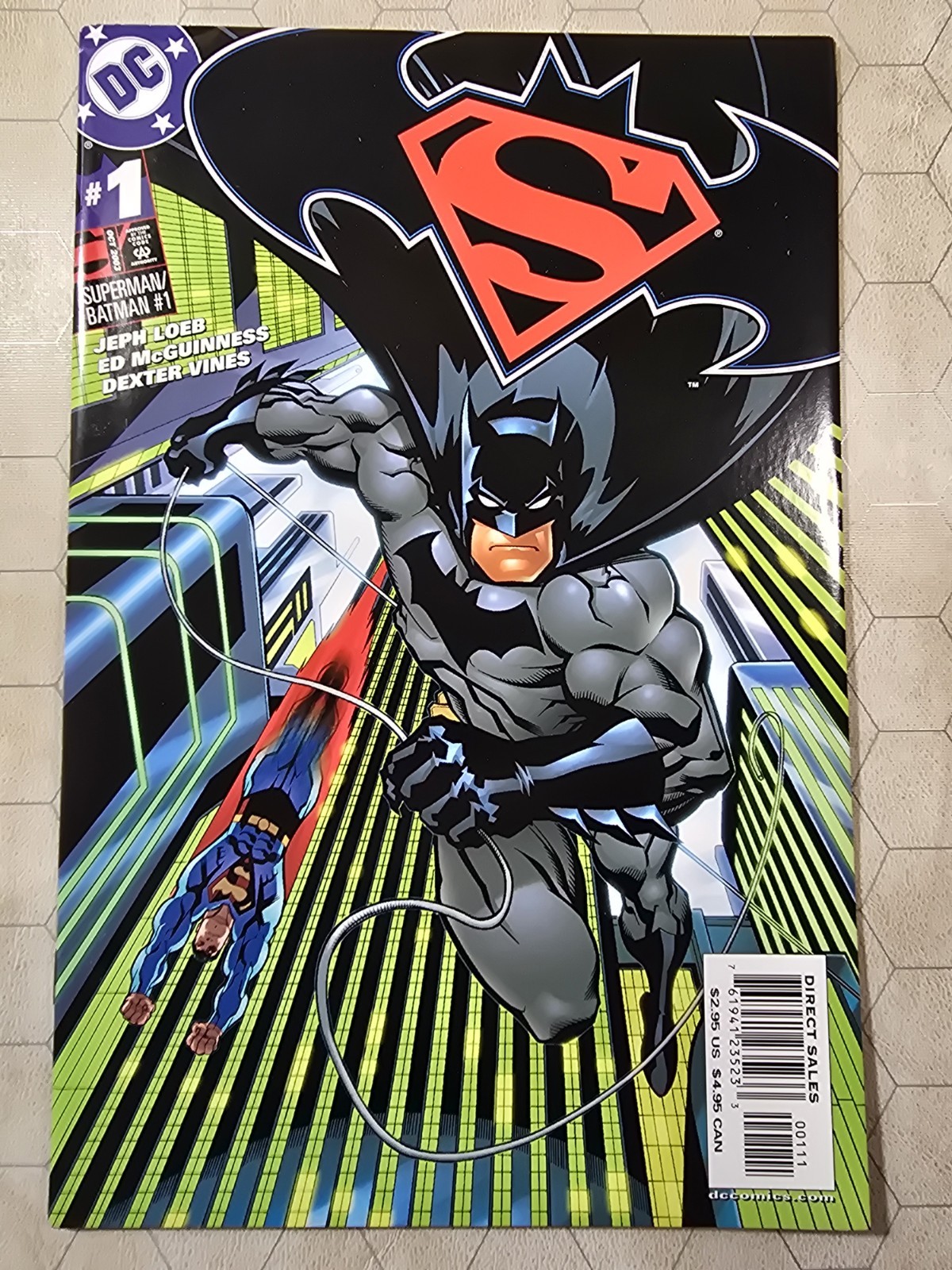 Superman Batman #1 Loeb McGuinness Luthor Metallo Wayne Kent Variant 2003 