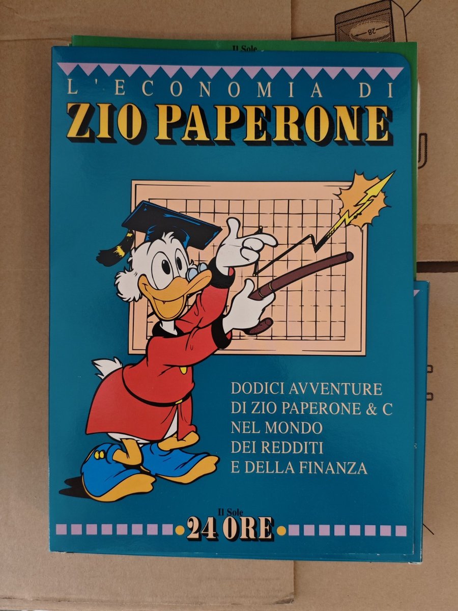 L'ECONOMIA di ZIO PAPERONE 12 Volumi + Raccoglitore - 1993 Il Sole 24 Ore