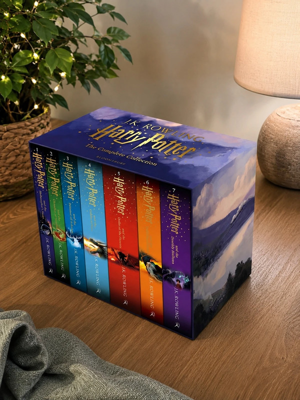Libro Harry Potter Saga Cofanetto 7 Volumi Inglese Originale Box Set J.K. Rowling Bloomsbury