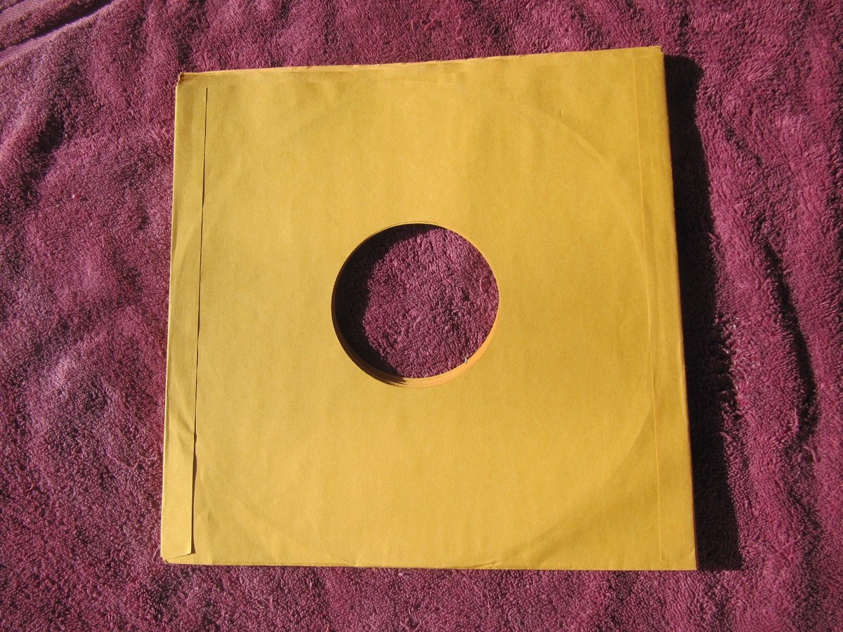 10x Gold Kraft Paper LARGE 12" RECORD SLEEVES 78 RPM G&T Victor Columbia inch