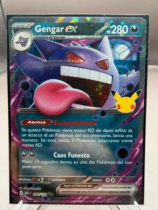 Pokémon Gengar ex 090 30C 30esimo anniversario