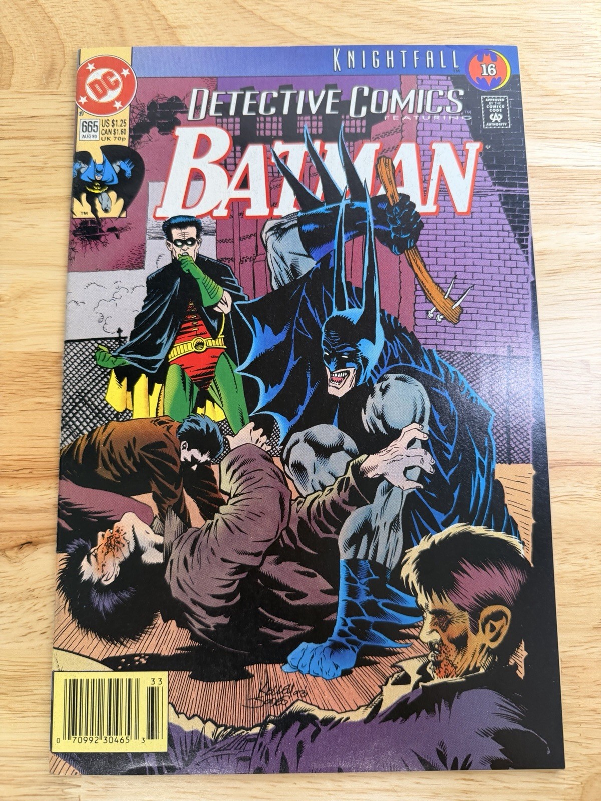 Detective Comics #665 1993 Knightfall Issue DC Comic Batman Robin Raw Comic