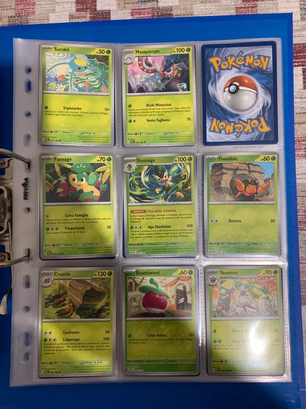 Carte Pokemon set paradosso temporale