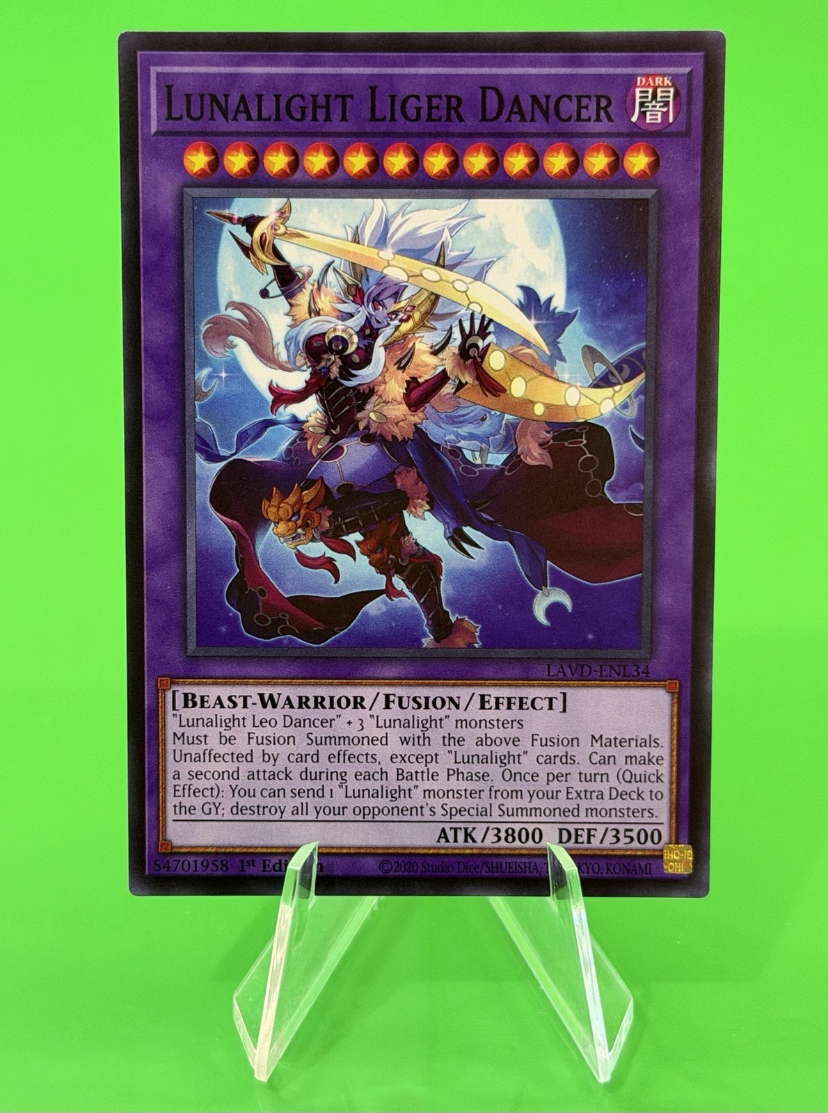 Yu-Gi-Oh Legendary Arc-V Decks X3 Lunalight Liger Dancer Common LAVD-ENL34 NM!!!