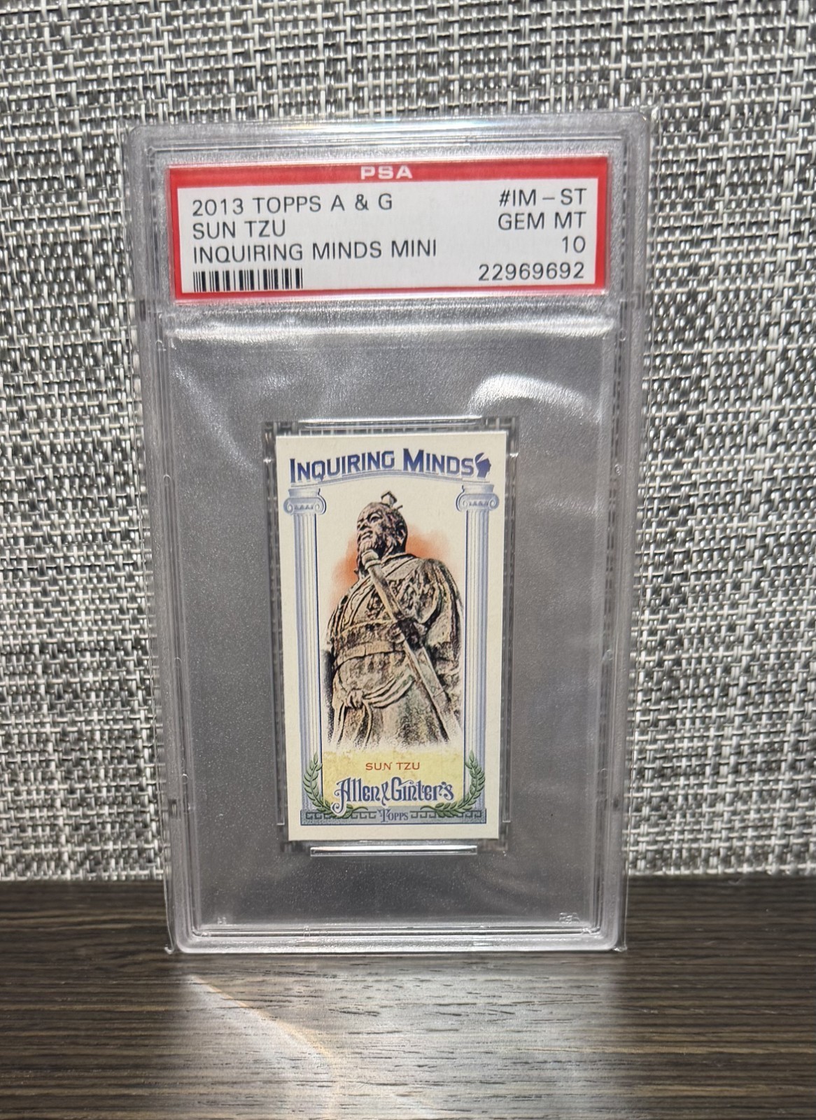 2013 Topps Allen & Ginter SUN TZU Art of War Inquiring Minds Mini PSA 10 gemme