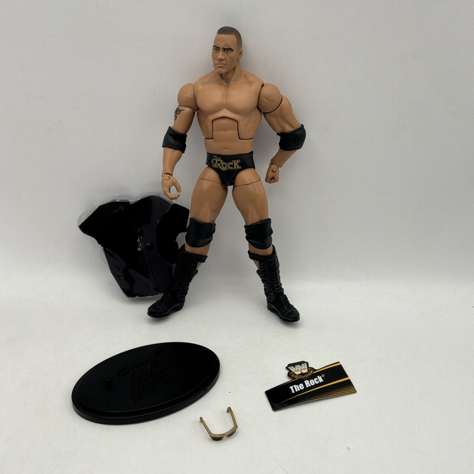 Mattel WWE Legends Series 3 The Rock Elite Figure Dwayne Johnson WWF Completo 