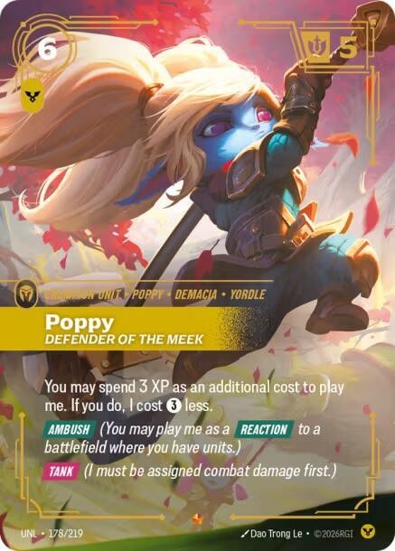 Poppy, Defender of the Meek [Unleashed] 178/219 NM Foil