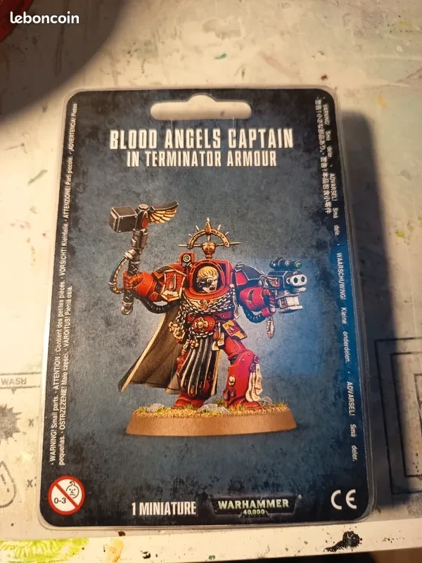 Warhammer 40K Blood Angels Captain Terminator - blister scellé OOP