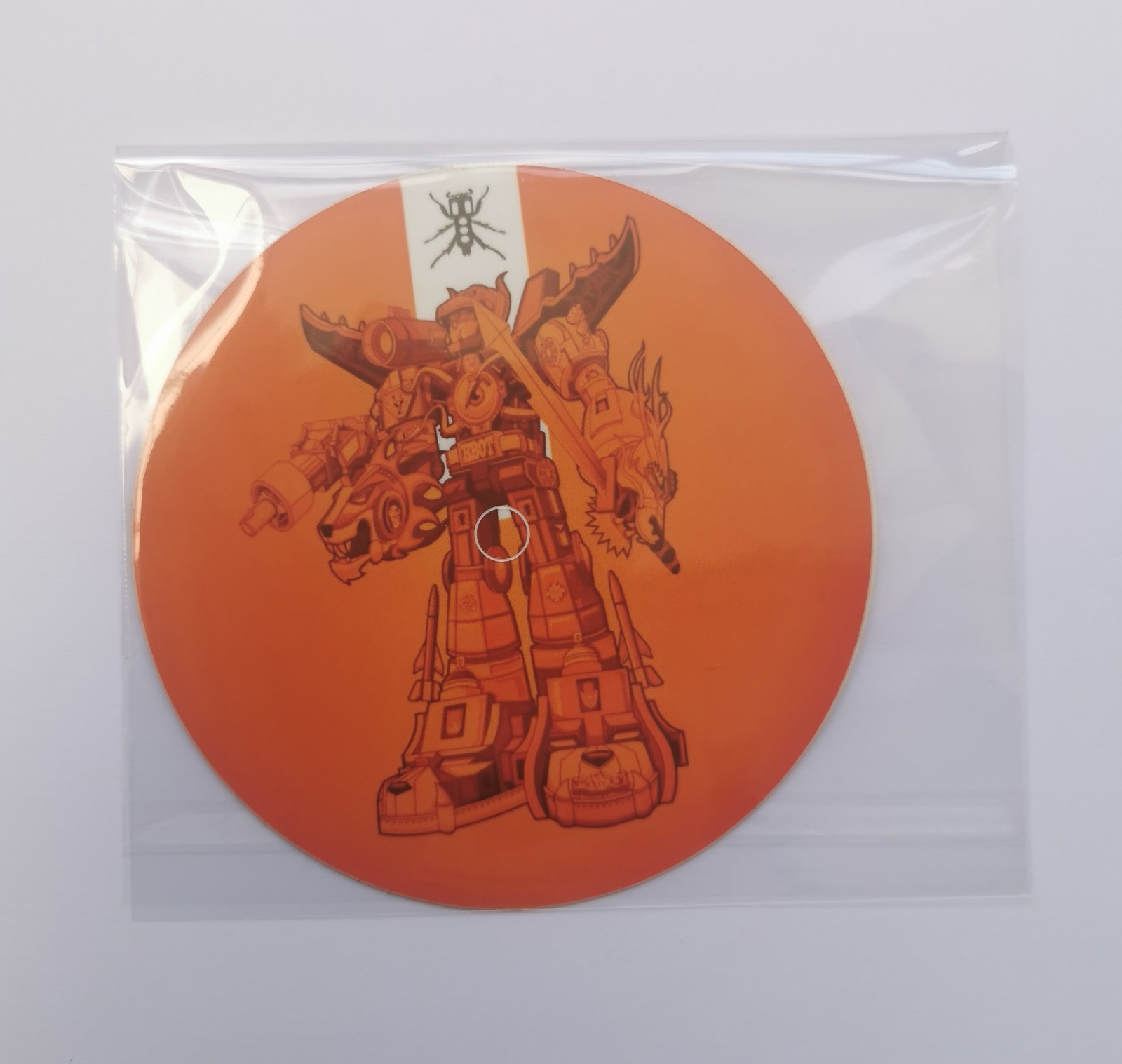Official Skratchy Seal Super Giant Robo Centre Labels for 7" Vinyl - DJ Qbert